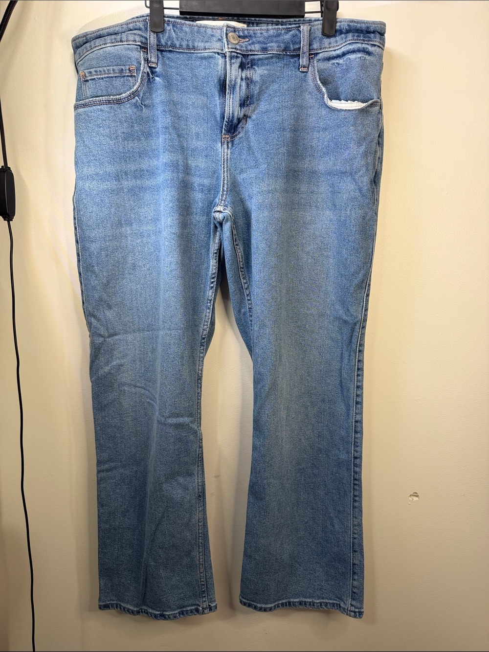 Hollister Light Blue Straight-Leg Women's Jeans